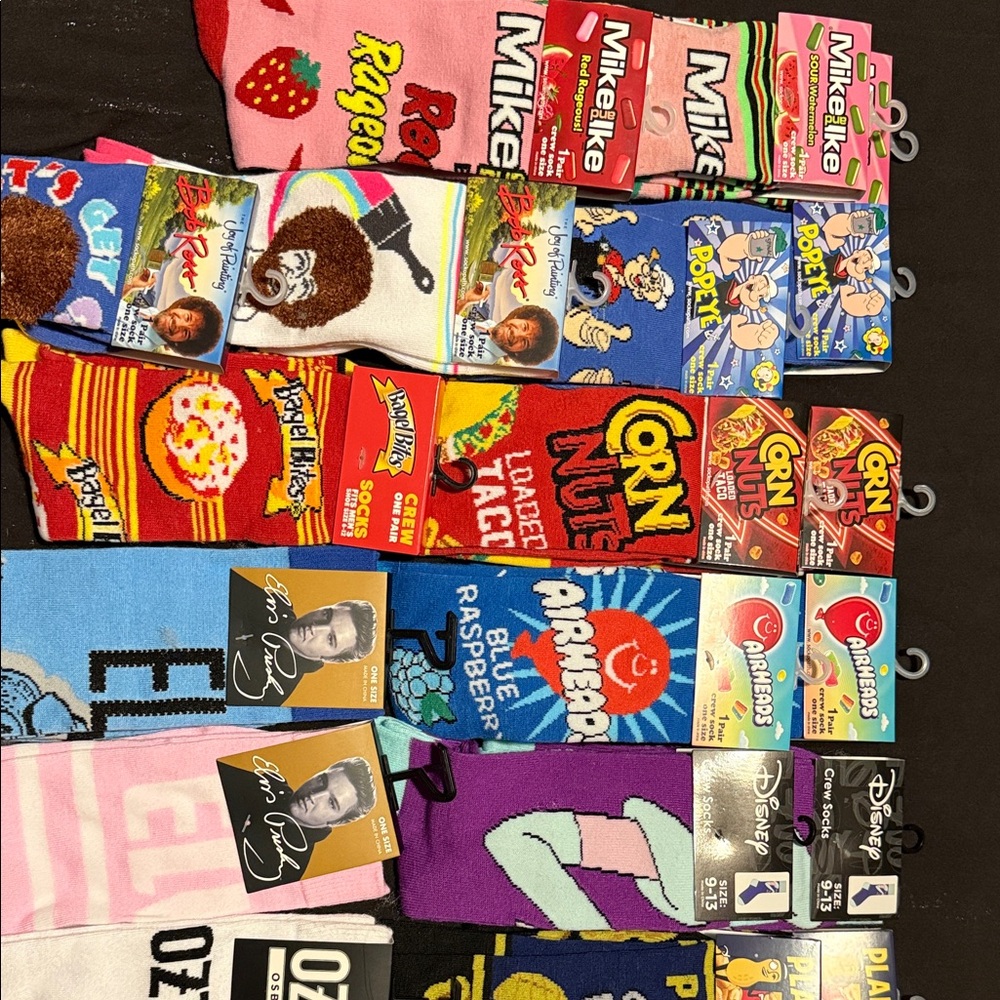 Assorted Novelty Socks 5pair for $23